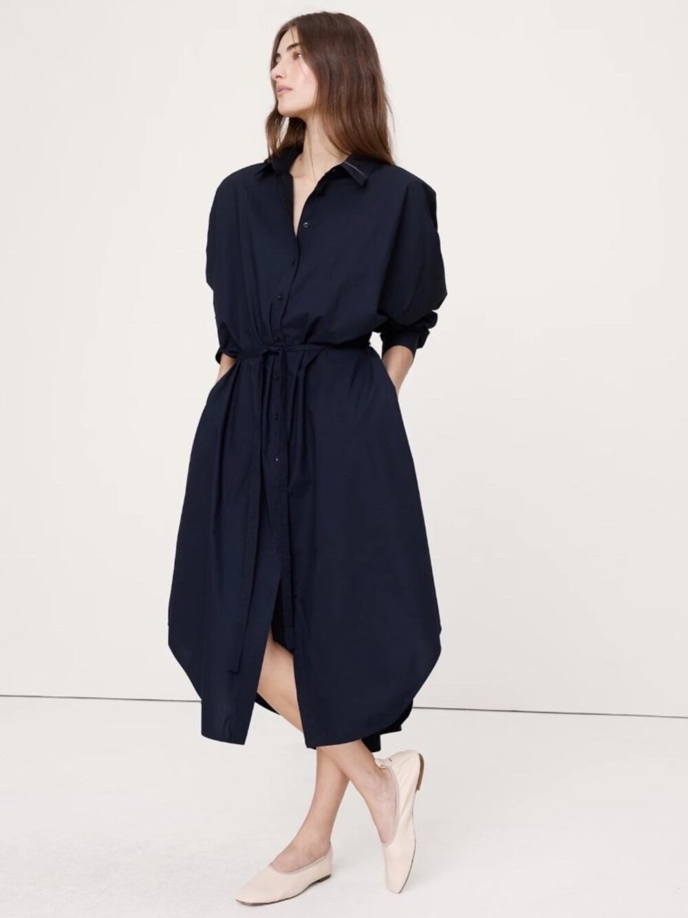 Banana Republic Poplin Shirt Dress NWT